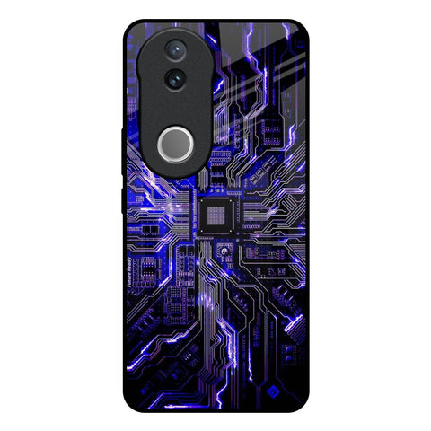 Techno Color Pattern IQOO Z10R 5G Glass Back Cover Online