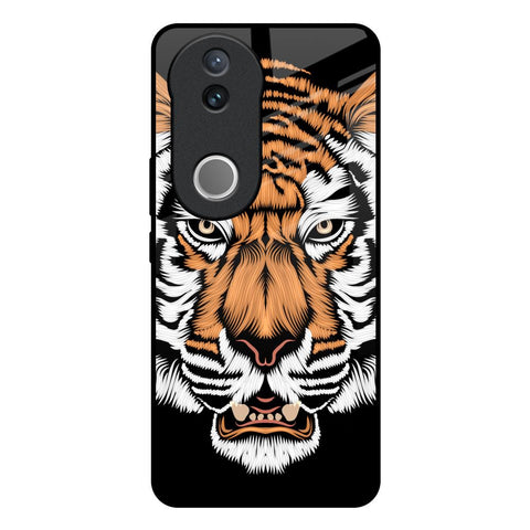 Angry Tiger IQOO Z10R 5G Glass Back Cover Online