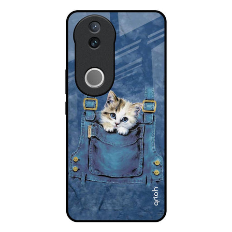 Kitty In Pocket IQOO Z10R 5G Glass Back Cover Online