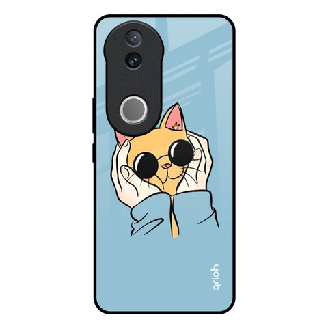 Adorable Cute Kitty IQOO Z10R 5G Glass Back Cover Online