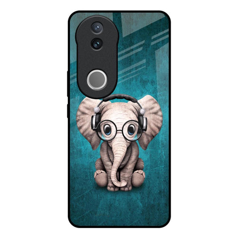 Adorable Baby Elephant IQOO Z10R 5G Glass Back Cover Online