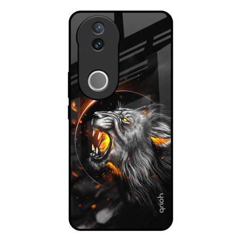 Aggressive Lion IQOO Z10R 5G Glass Back Cover Online