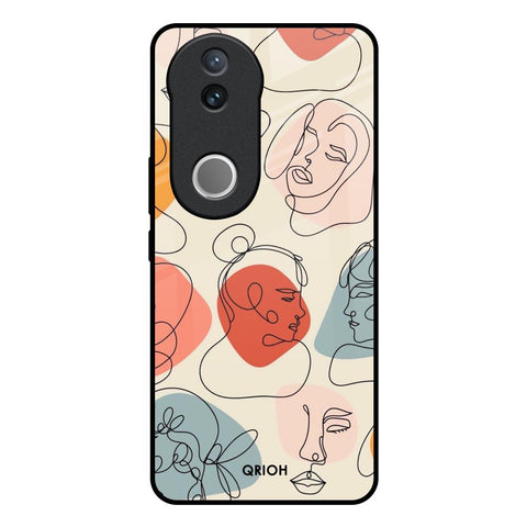 Abstract Faces IQOO Z10R 5G Glass Back Cover Online