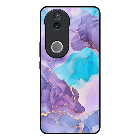 Alcohol ink Marble IQOO Z10R 5G Glass Back Cover Online