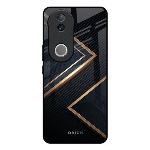 Sleek Golden & Navy IQOO Z10R 5G Glass Back Cover Online