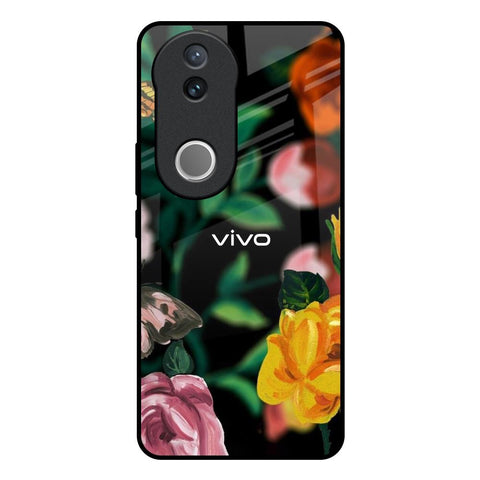 Flowers & Butterfly IQOO Z10R 5G Glass Back Cover Online