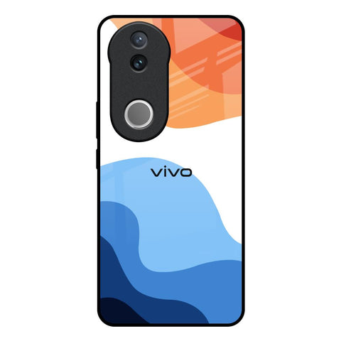 Wavy Color Pattern IQOO Z10R 5G Glass Back Cover Online