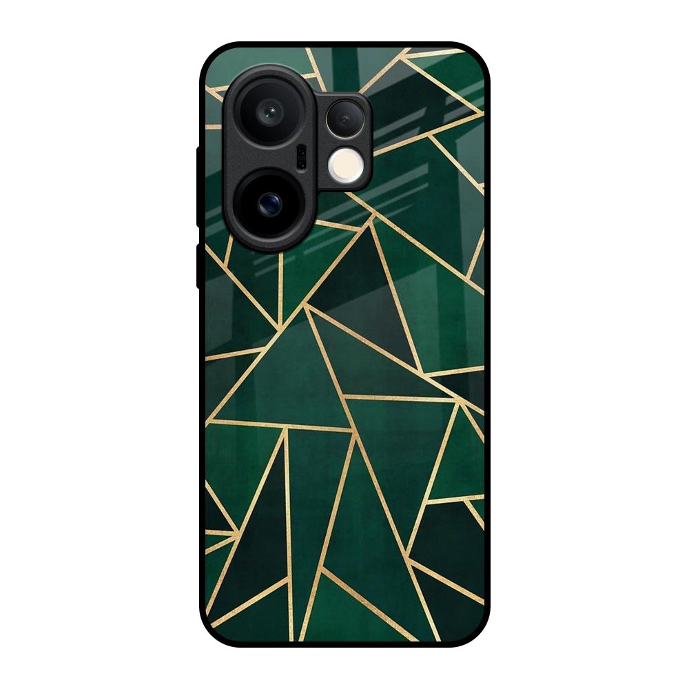 Abstract Green Vivo X200 FE 5G Glass Back Cover Online