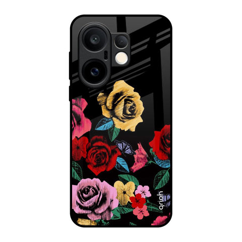 Floral Decorative Vivo X200 FE 5G Glass Back Cover Online