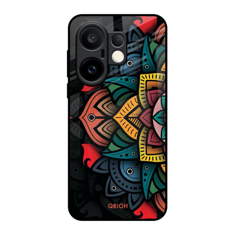 Retro Gorgeous Flower Vivo X200 FE 5G Glass Back Cover Online