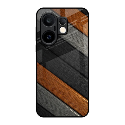 Tri Color Wood Vivo X200 FE 5G Glass Back Cover Online