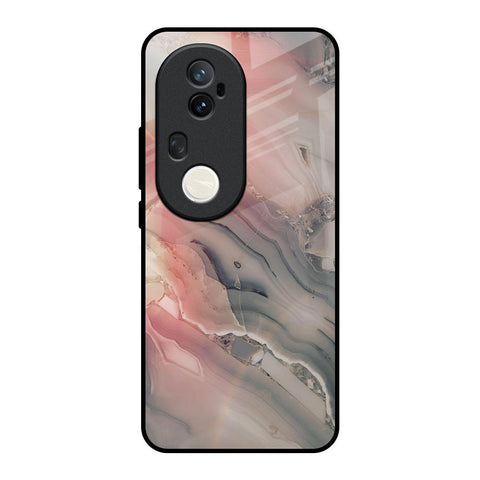 Pink And Grey Marble Vivo T4 Ultra 5G Glass Back Cover Online