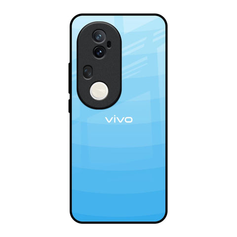 Wavy Blue Pattern Vivo T4 Ultra 5G Glass Back Cover Online