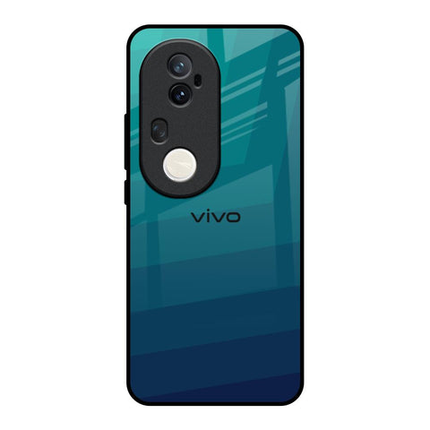 Green Triangle Pattern Vivo T4 Ultra 5G Glass Back Cover Online