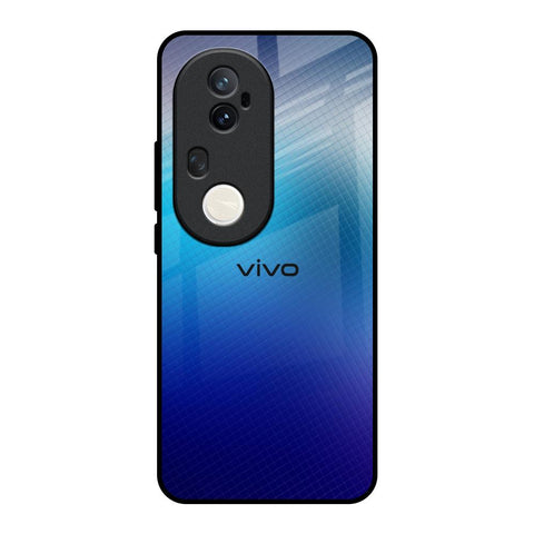 Blue Rhombus Pattern Vivo T4 Ultra 5G Glass Back Cover Online
