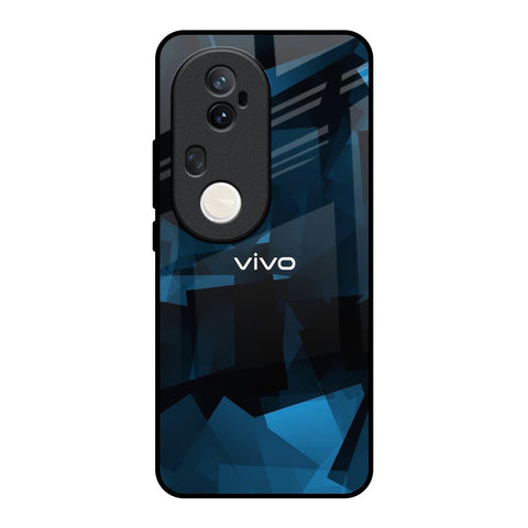 Polygonal Blue Box Vivo T4 Ultra 5G Glass Back Cover Online