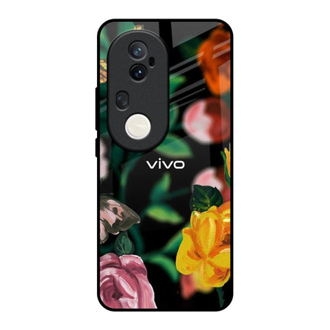 Flowers & Butterfly Vivo T4 Ultra 5G Glass Back Cover Online