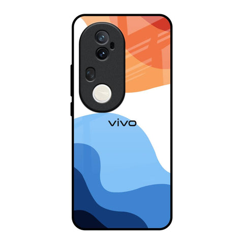 Wavy Color Pattern Vivo T4 Ultra 5G Glass Back Cover Online