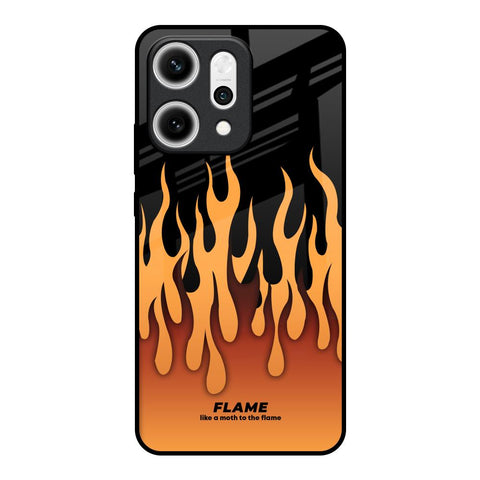 Fire Flame Oppo Reno14 5G Glass Back Cover Online
