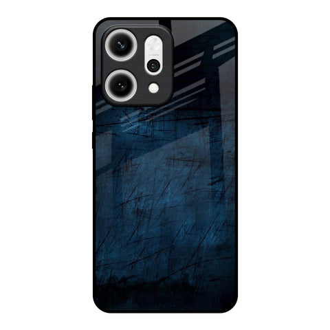 Dark Blue Grunge Oppo Reno14 5G Glass Back Cover Online