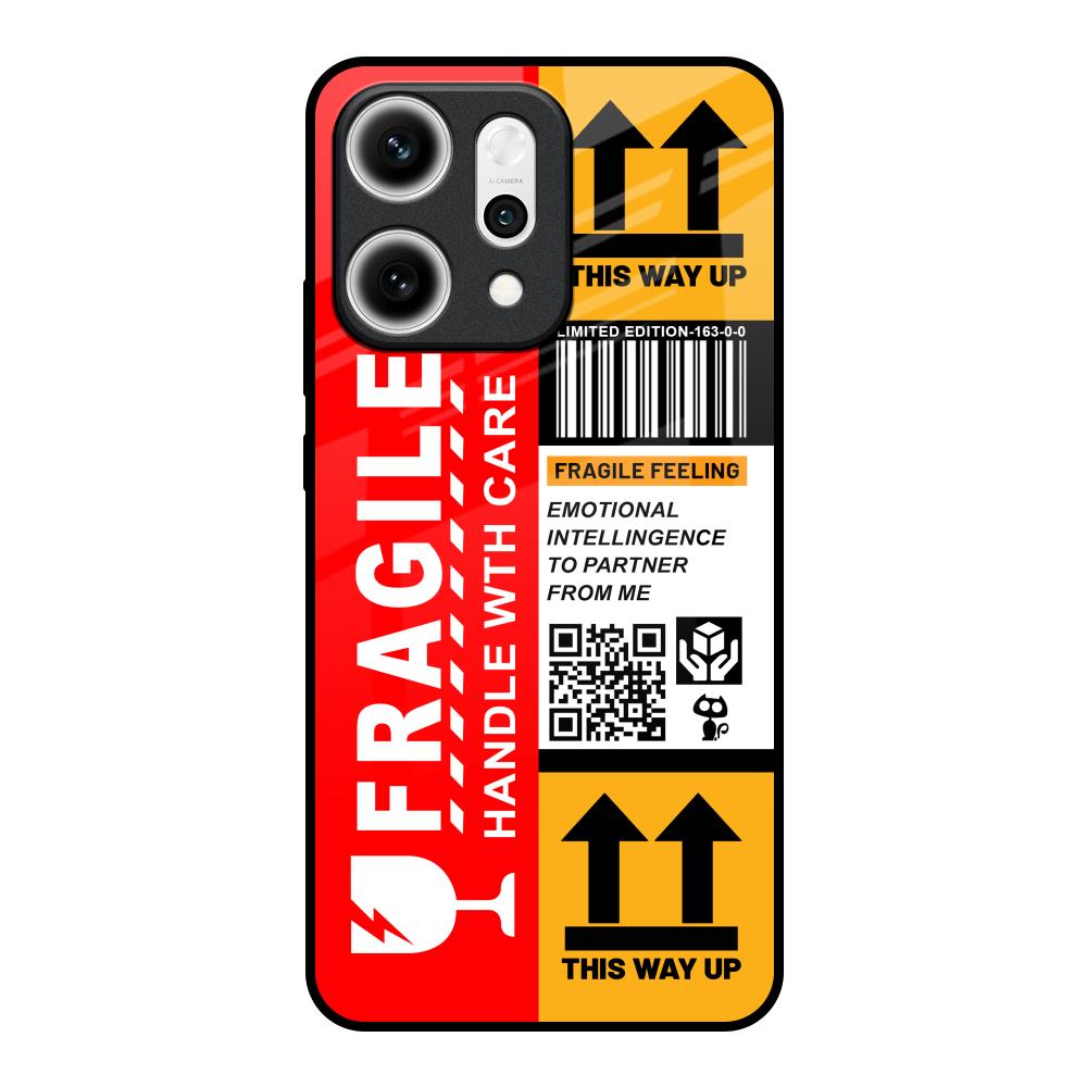 Handle With Care Oppo Reno14 5G Glass Back Cover Online