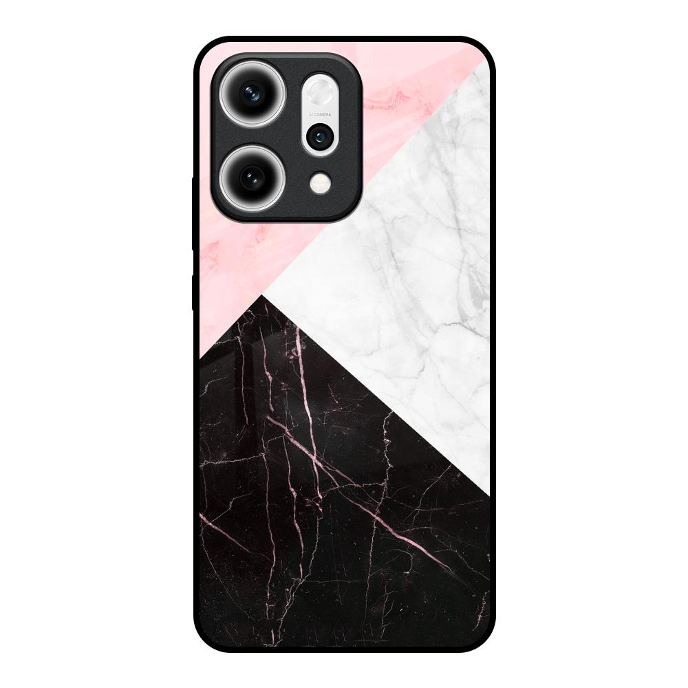Marble Collage Art Oppo Reno14 5G Glass Back Cover Online