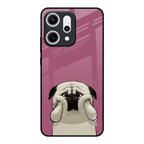 Funny Pug Face Oppo Reno14 5G Glass Back Cover Online