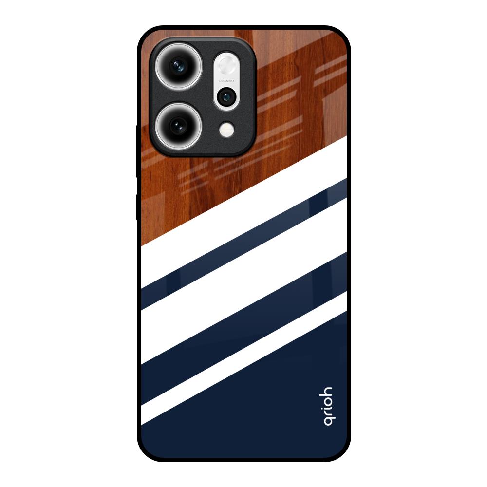 Bold Stripes Oppo Reno14 5G Glass Back Cover Online