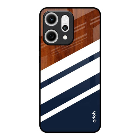Bold Stripes Oppo Reno14 5G Glass Back Cover Online