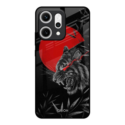 Red Moon Tiger Oppo Reno14 5G Glass Back Cover Online