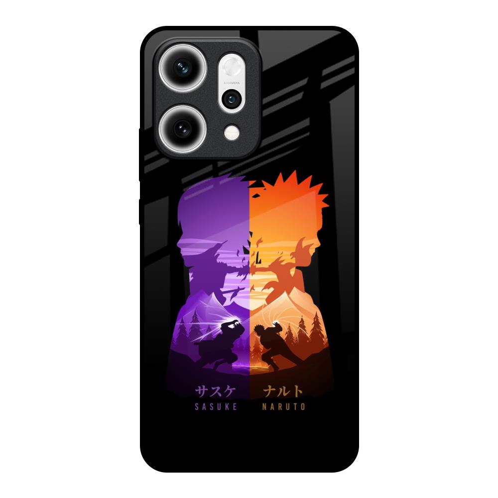 Minimalist Anime Oppo Reno14 5G Glass Back Cover Online