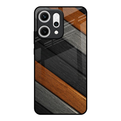 Tri Color Wood Oppo Reno14 5G Glass Back Cover Online