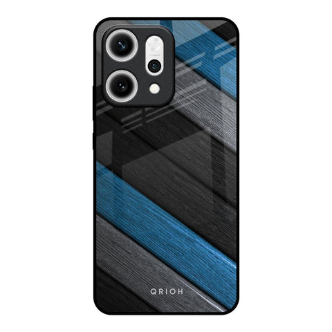 Multicolor Wooden Effect Oppo Reno14 5G Glass Back Cover Online