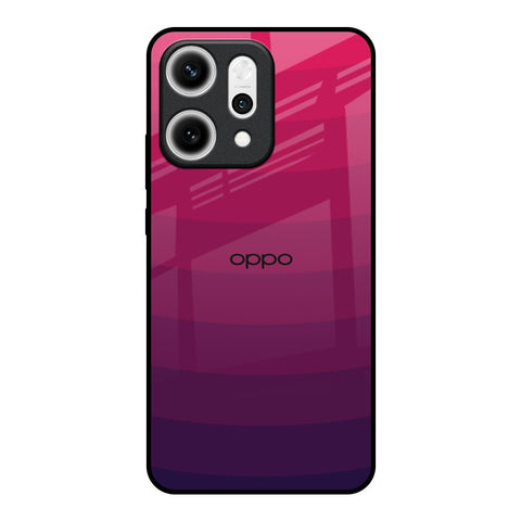 Wavy Pink Pattern Oppo Reno14 5G Glass Back Cover Online