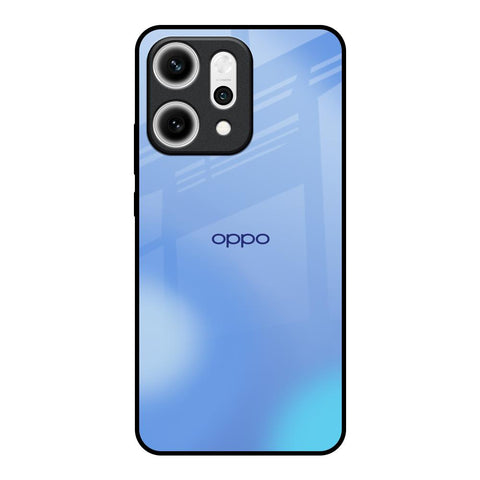 Vibrant Blue Texture Oppo Reno14 5G Glass Back Cover Online