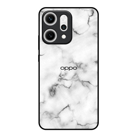 Satin White Marble Oppo Reno14 5G Glass Back Cover Online