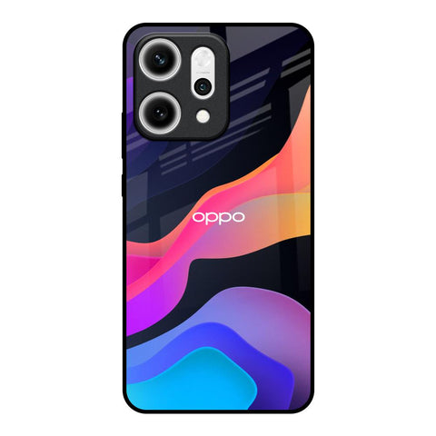 Colorful Fluid Oppo Reno14 5G Glass Back Cover Online