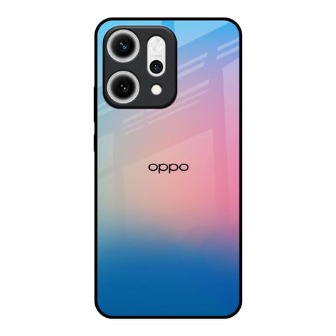 Blue & Pink Ombre Oppo Reno14 5G Glass Back Cover Online
