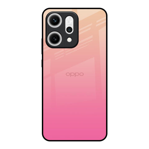 Pastel Pink Gradient Oppo Reno14 5G Glass Back Cover Online