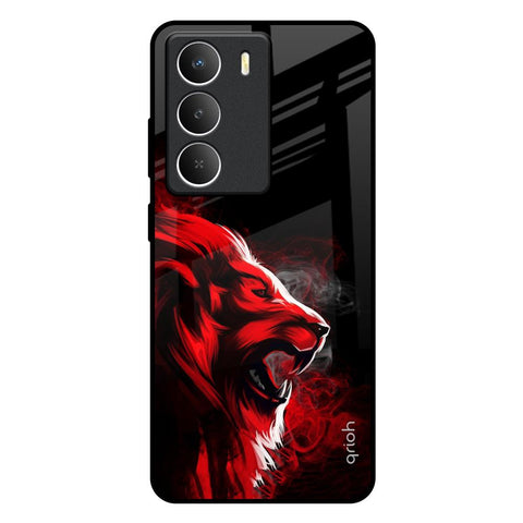 Red Angry Lion Realme Narzo 80 Lite 5G Glass Back Cover Online