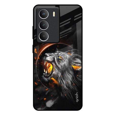 Aggressive Lion Realme Narzo 80 Lite 5G Glass Back Cover Online