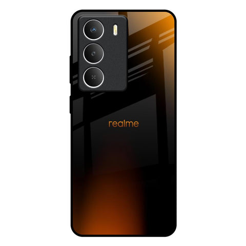 Orange Black Fusion Realme Narzo 80 Lite 5G Glass Back Cover Online