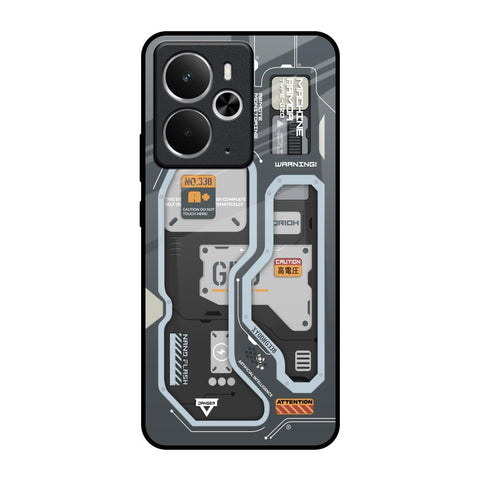 Retro Futuristic Realme 14 5G Glass Back Cover Online