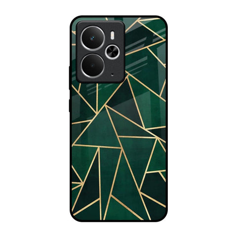 Abstract Green Realme 14 5G Glass Back Cover Online