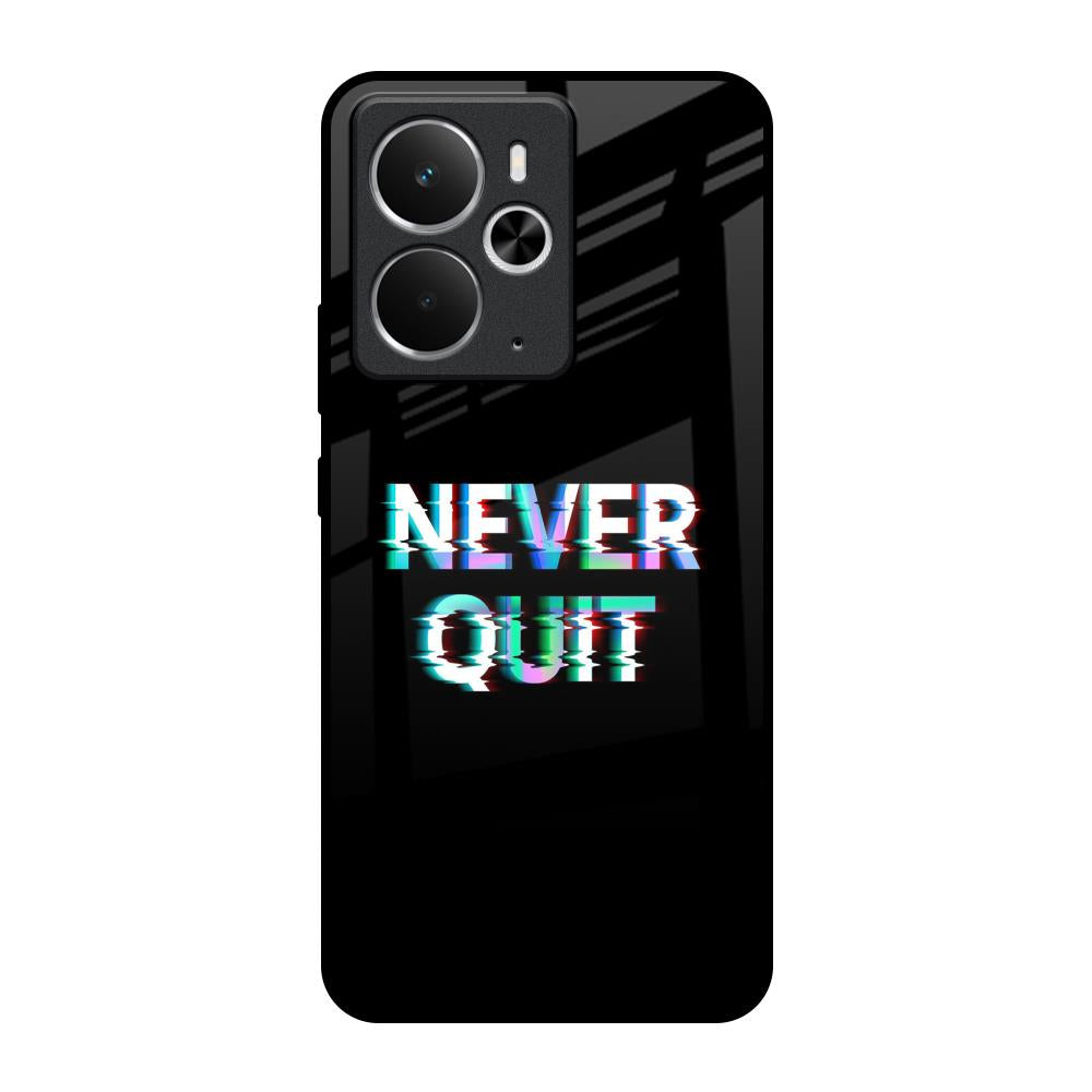 Never Quit Realme 14 5G Glass Back Cover Online