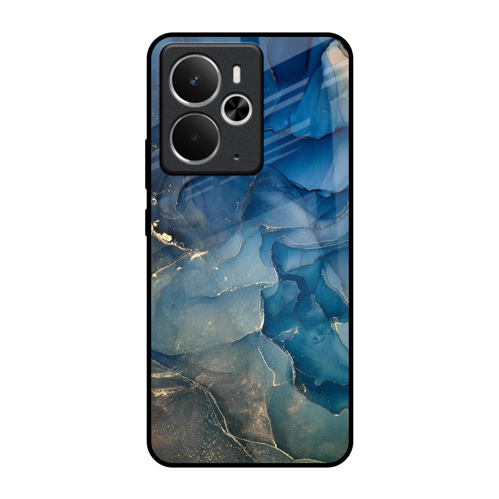 Blue Cool Marble Realme 14 5G Glass Back Cover Online
