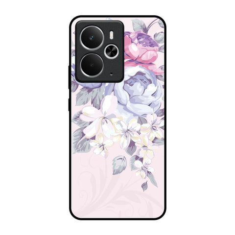 Elegant Floral Realme 14 5G Glass Back Cover Online