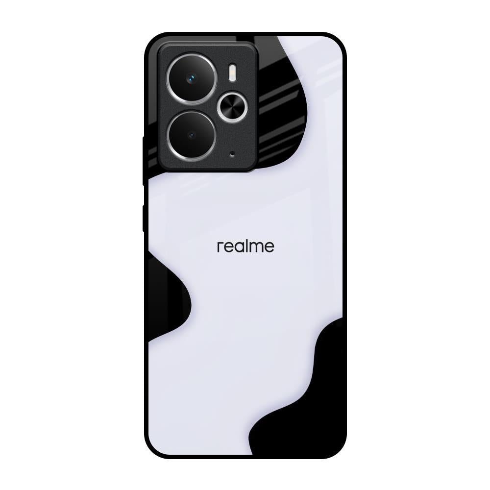 Wheat Cream Wavy Realme 14 5G Glass Back Cover Online