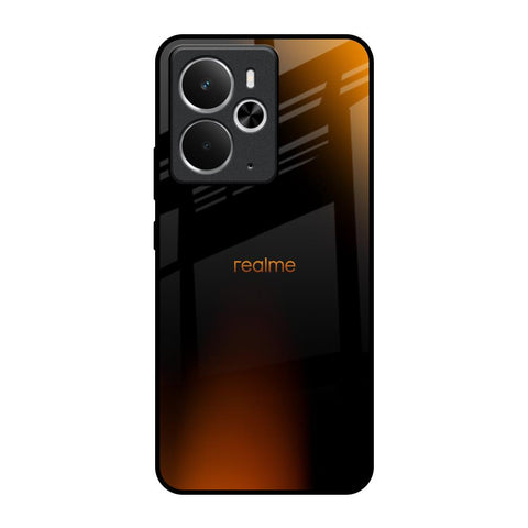 Orange Black Fusion Realme 14 5G Glass Back Cover Online