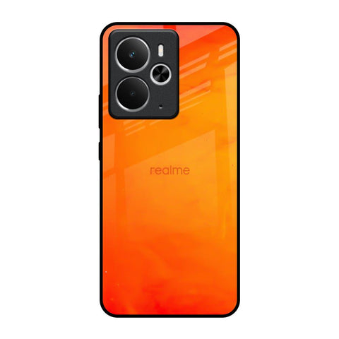 Tangy Orange Realme 14 5G Glass Back Cover Online